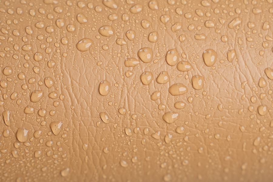 Textura de cuero de falso oscuro PVC Película decorativa