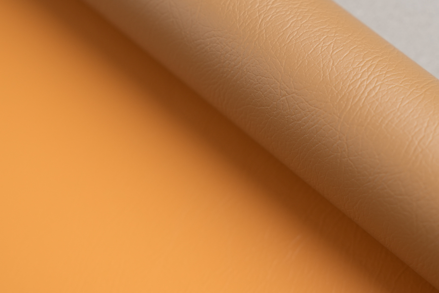 Textura de cuero de falso oscuro PVC Película decorativa