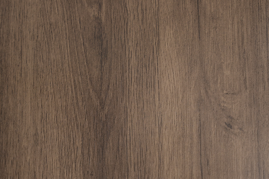 Película decorativa estampada de PVC de grano de madera de color oscuro