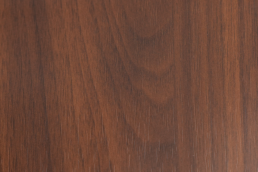 Película decorativa estampada de PVC de grano de madera de color oscuro