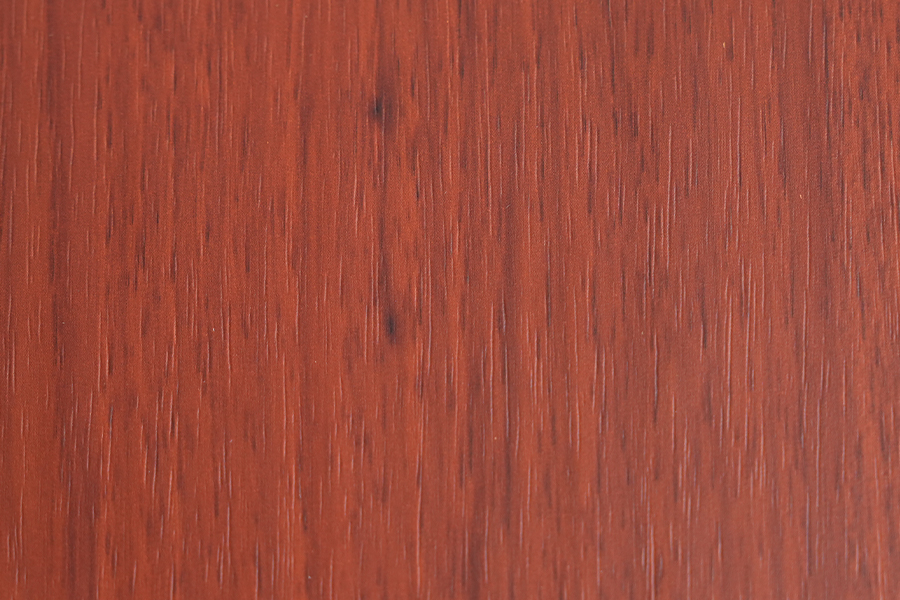 Película decorativa estampada de PVC de grano de madera de color oscuro